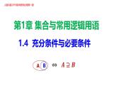 最新新人教版高中数学必修第一册1.4 充分条件与必要条件（课件）