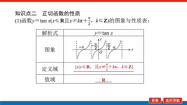 人教B版高中数学必修第三册7.3.4正切函数的性质与图象【课件】07