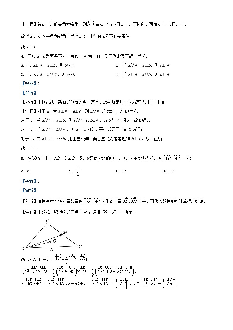 湖南省长沙市2023_2024学年高二数学上学期10月第一次月考试题含解析第2页