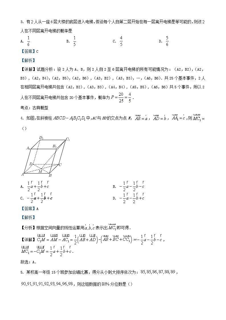 四川省成都市2023_2024学年高二数学上学期10月月考考试题含解析第2页