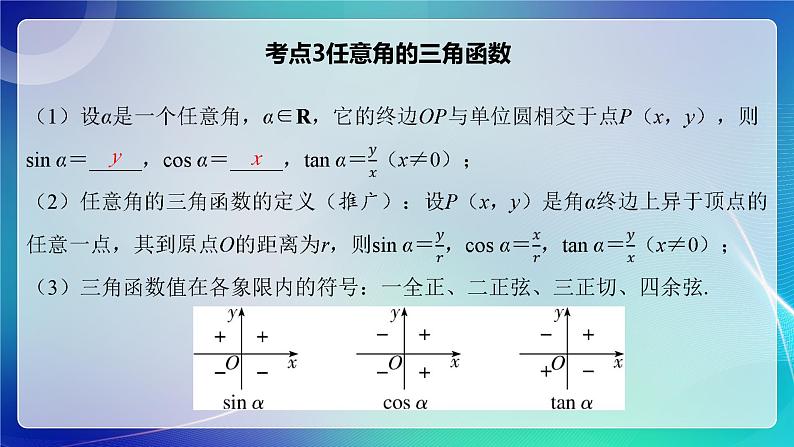 人教B版（2019）高中数学必修第四册 第7～8章 专题01 三角函数、向量的数量积与三角恒等变换 考点串讲课件第7页