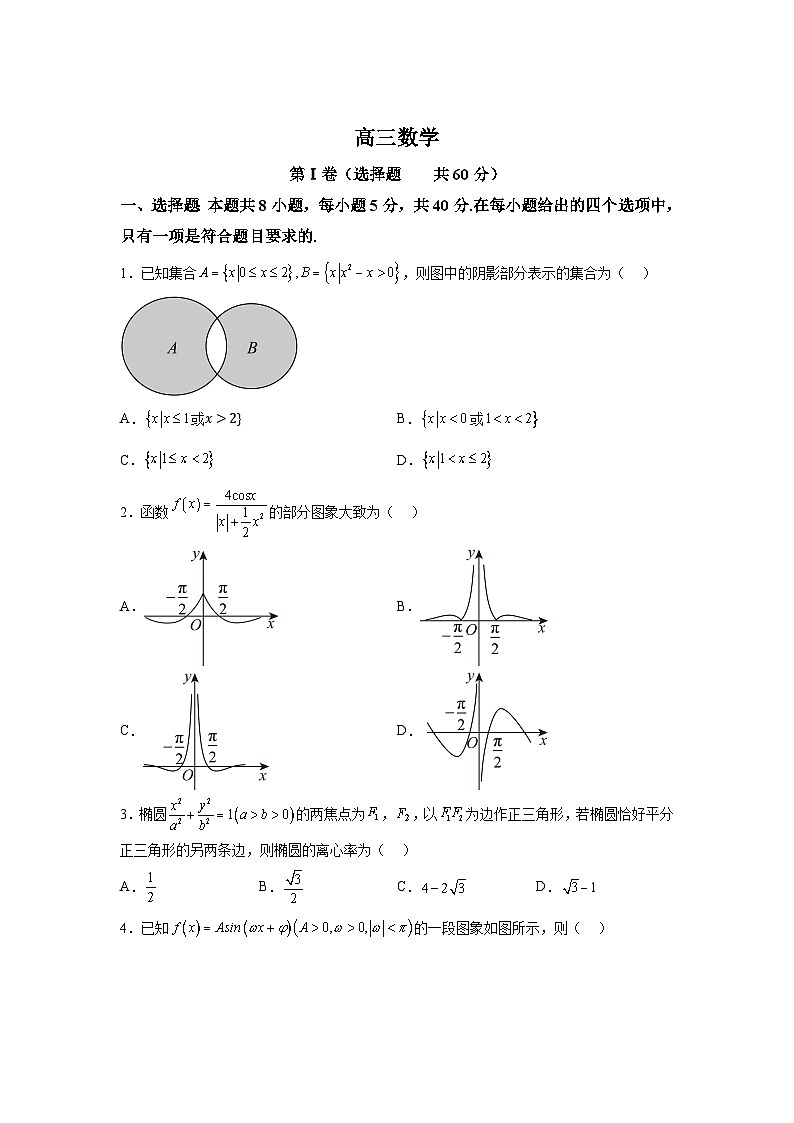 吉林省通化市梅河口市第五中学2025届高三上学期9月月考 数学试题（含解析）01