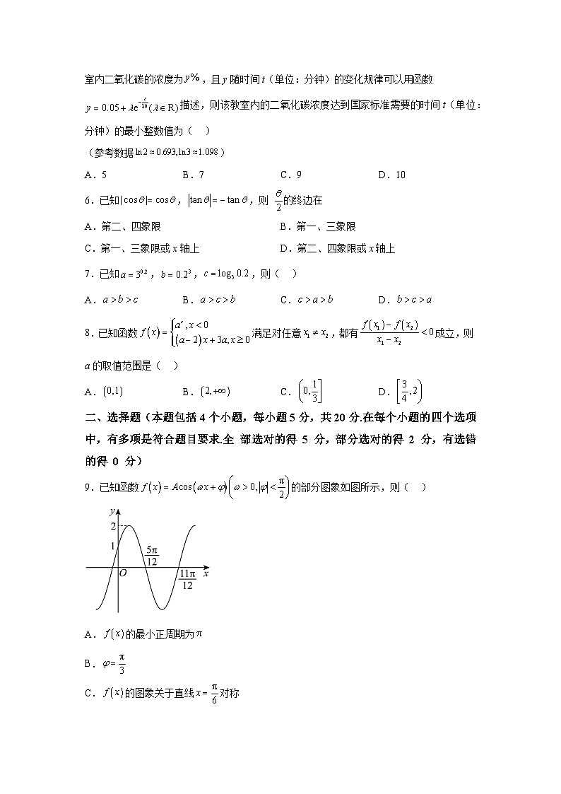山东省青岛市崂山区启迪高级中学2024届高三上学期10月月考 数学试题（含解析）第2页