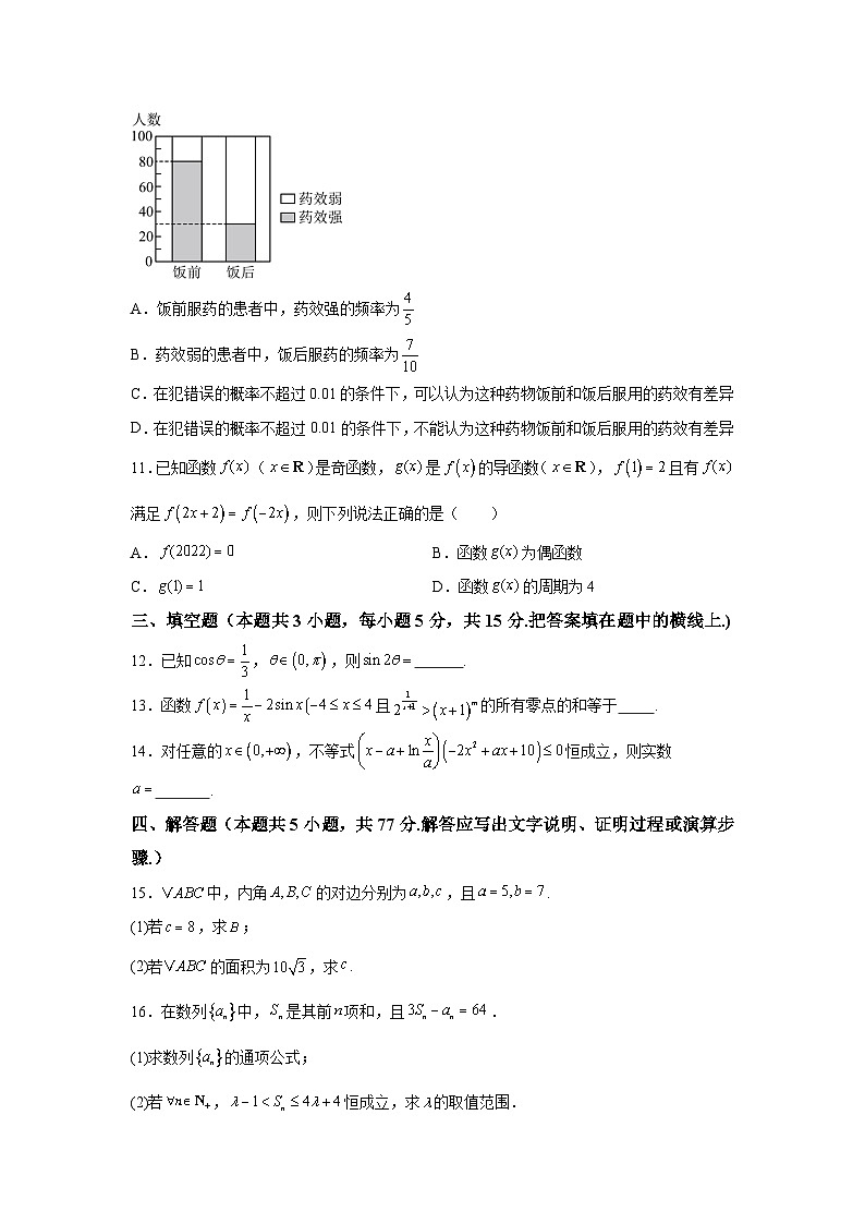 四川省绵阳市南山中学2024-2025学年高三上学期9月月考 数学试题（含解析）第3页