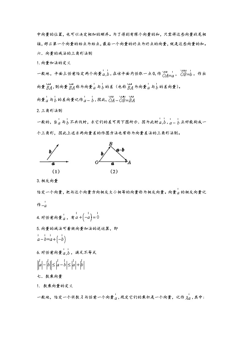 (苏教版2019必修第二册)高一数学寒假精品课第05讲平面向量(原卷版+解析)第3页
