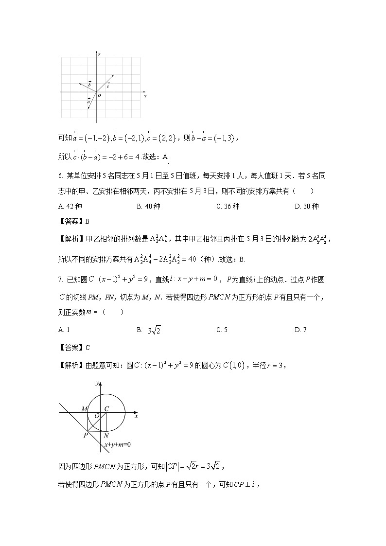山东省滨州市2024届高三下学期二模数学试卷(解析版)第3页