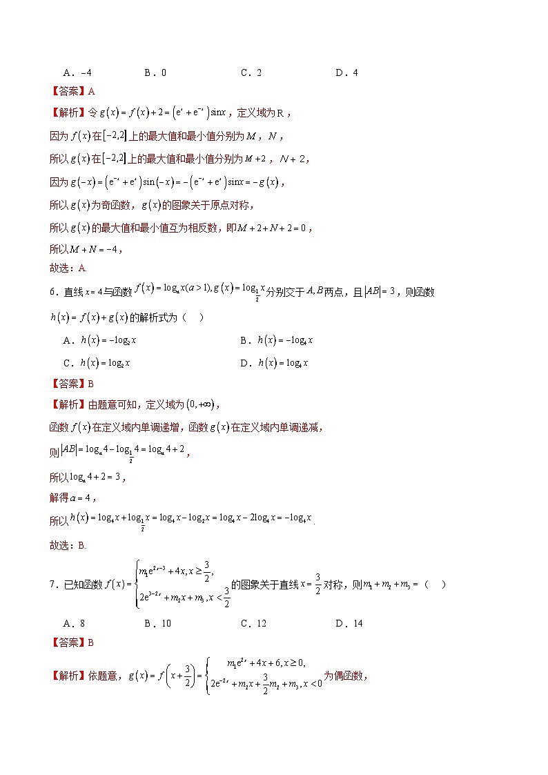 第二章 函数与基本初等函数（测试）（解析版）第3页