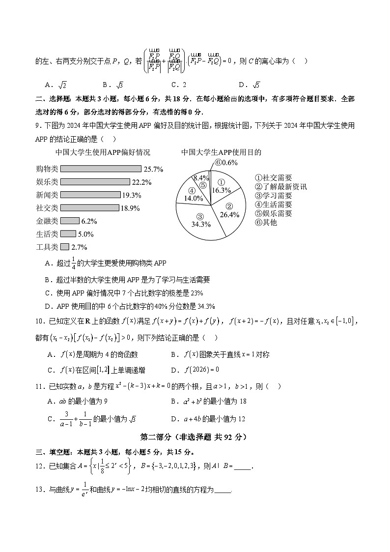 2025年新高考数学一轮复习收官卷01（原卷版）第2页