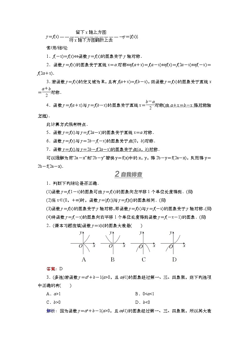 第三章　第七讲　函数的图象（课件+讲义+练习）-【知识梳理】2025年高考数学一轮复习知识梳理02