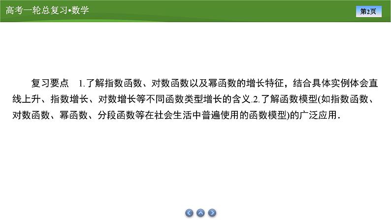 2025届高中数学一轮复习课件：第三章　第9讲函数模型及其应用(共83张PPT)第2页