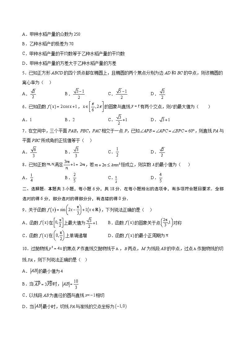 黄金卷04（新高考Ⅱ卷专用）-【赢在高考·黄金8卷】备战2025年高考数学模拟卷（考试版）第2页