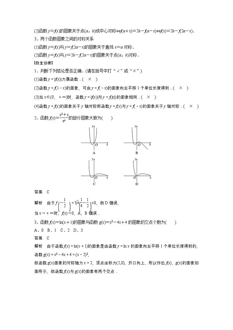 第二章　§2.10　函数的图象-【北师大版】2025数学大一轮复习讲义（教师版）第2页