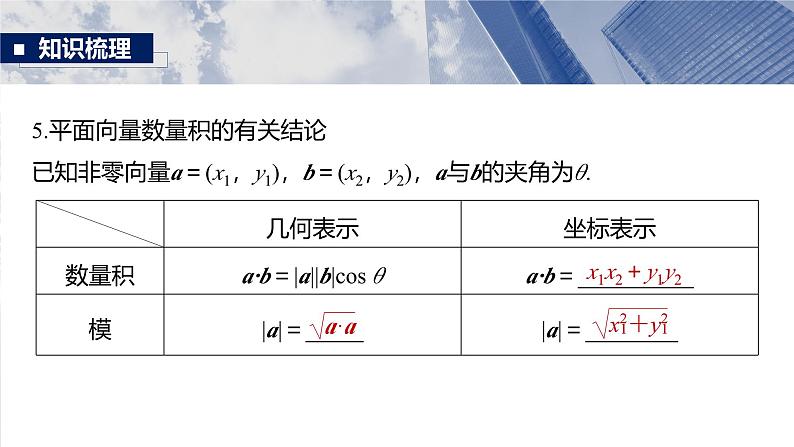 第五章　§5.3　平面向量的数量积-【北师大版】2025数学大一轮复习课件第7页