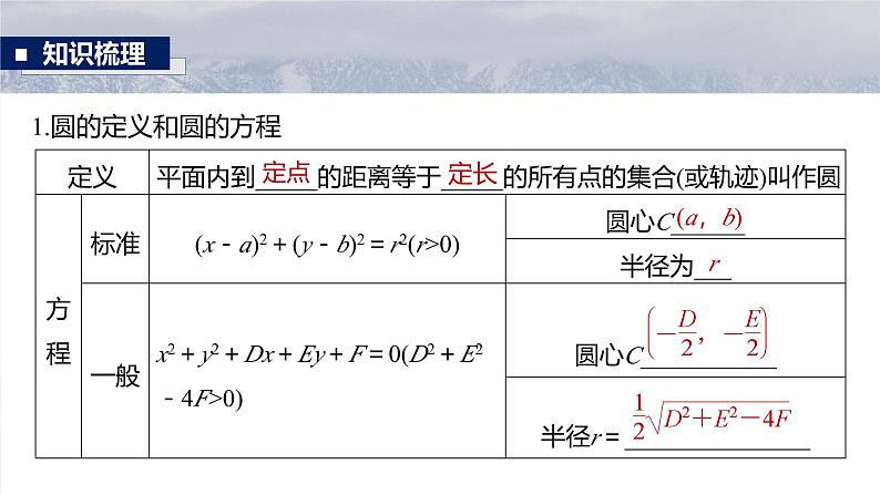 第八章　§8.3　圆的方程-【北师大版】2025数学大一轮复习课件第5页