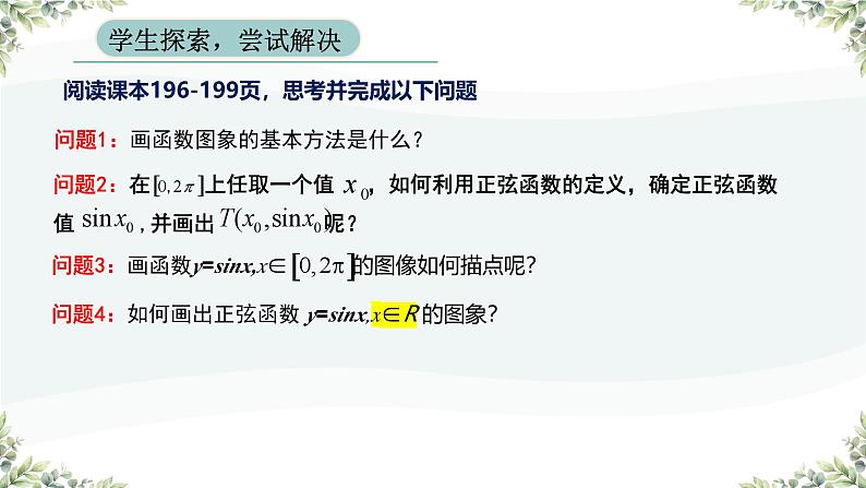 高中数学人教A版必修第一册《5.4.1正弦函数 余弦函数的图象》课件PPT第6页