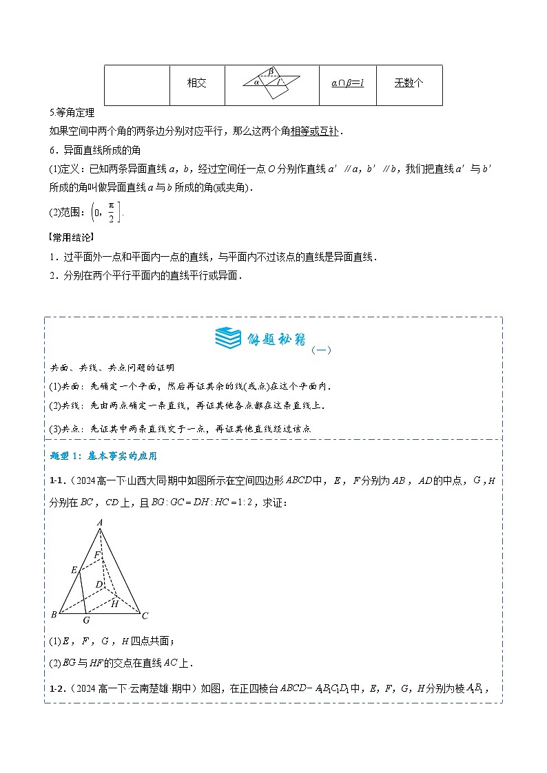 专题32 空间点、直线、平面之间的位置关系5题型分类-备战2025年高考数学一轮专题复习全套考点突破和专题检测（原卷版）第2页