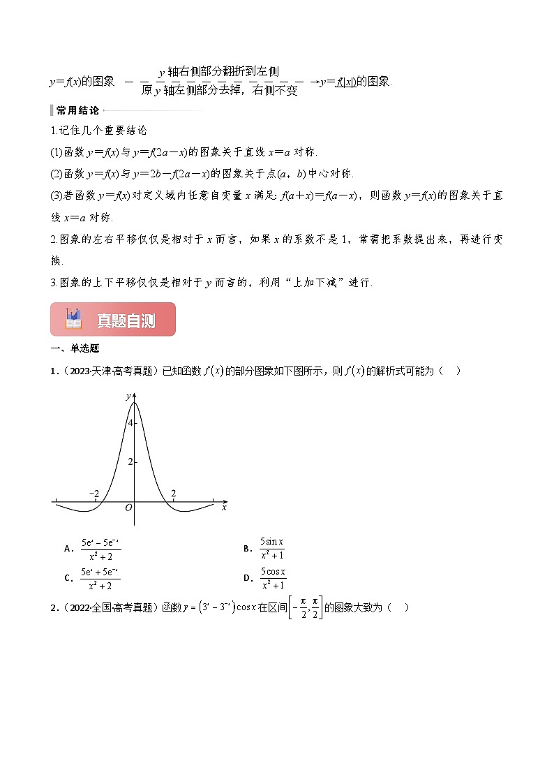 专题12 函数的图象-2025年高考数学一轮复习讲义（知识梳理+真题自测+考点突破+分层检测）（新高考专用）解析版第3页