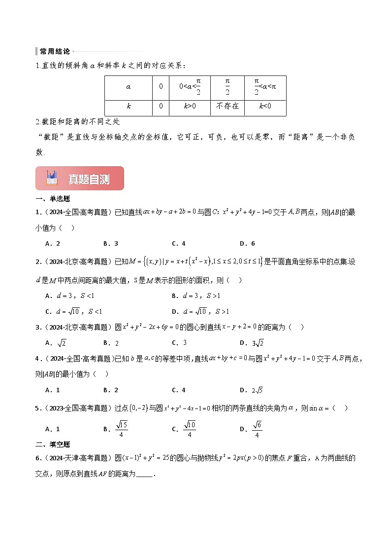 专题43 直线的方程-2025年高考数学一轮复习讲义（知识梳理+真题自测+考点突破+分层检测）（新高考专用）03