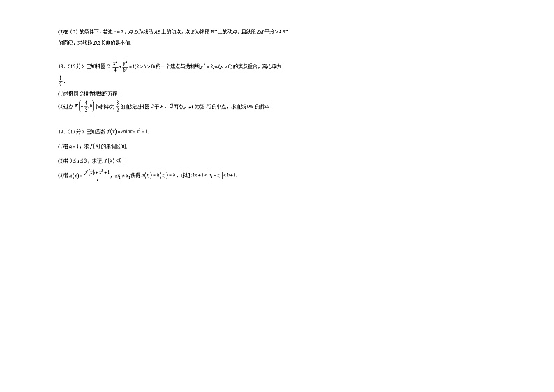 江西省上饶市婺源县紫阳中学2024-2025学年高三上学期11月检测数学试题第3页