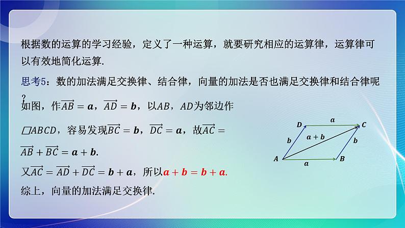 人教A版（2019）高中数学必修第二册6.2.1 向量的加法运算 课件08