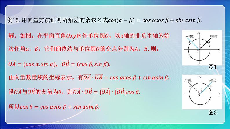 人教A版（2019）高中数学必修第二册6.3.5 平面向量数量积的坐标表示 课件第7页