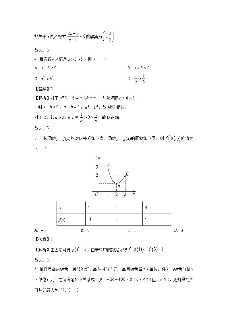 2024-2025学年浙江省绍兴市会稽联盟高一(上)11月期中联考数学试卷(解析版)第2页