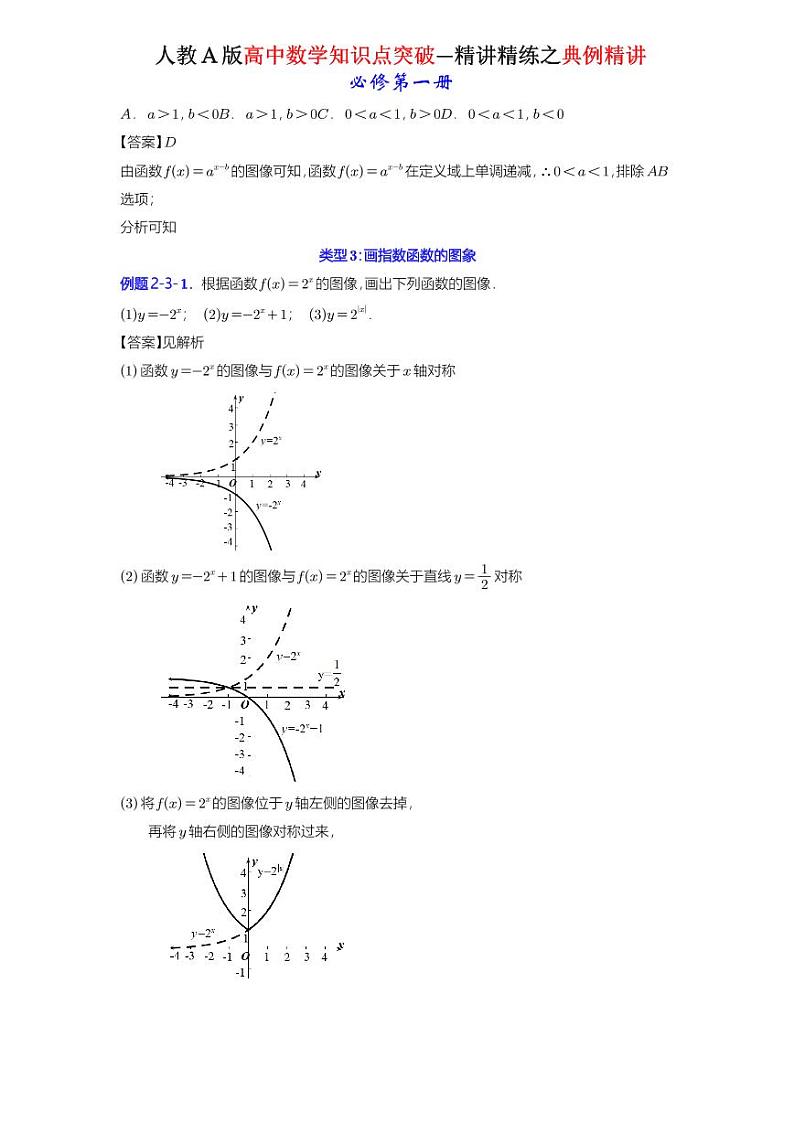 4.2指数函数（4.2.1指数函数的概念+4.2.2指数函数的图象和性质）-典例精讲（详解版）-A4第3页