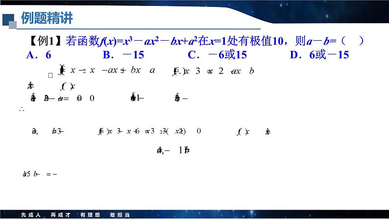 函数极值的第二充分条件的应用课件-2025届高三数学一轮专题复习03