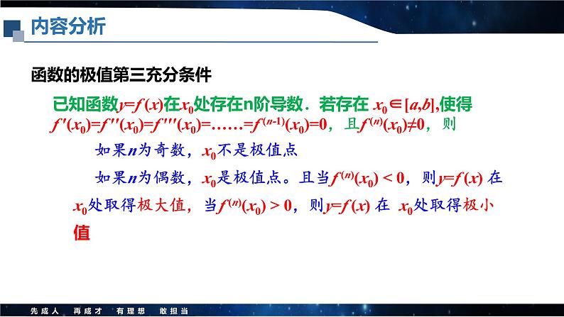 函数极值的第二充分条件的应用课件-2025届高三数学一轮专题复习06