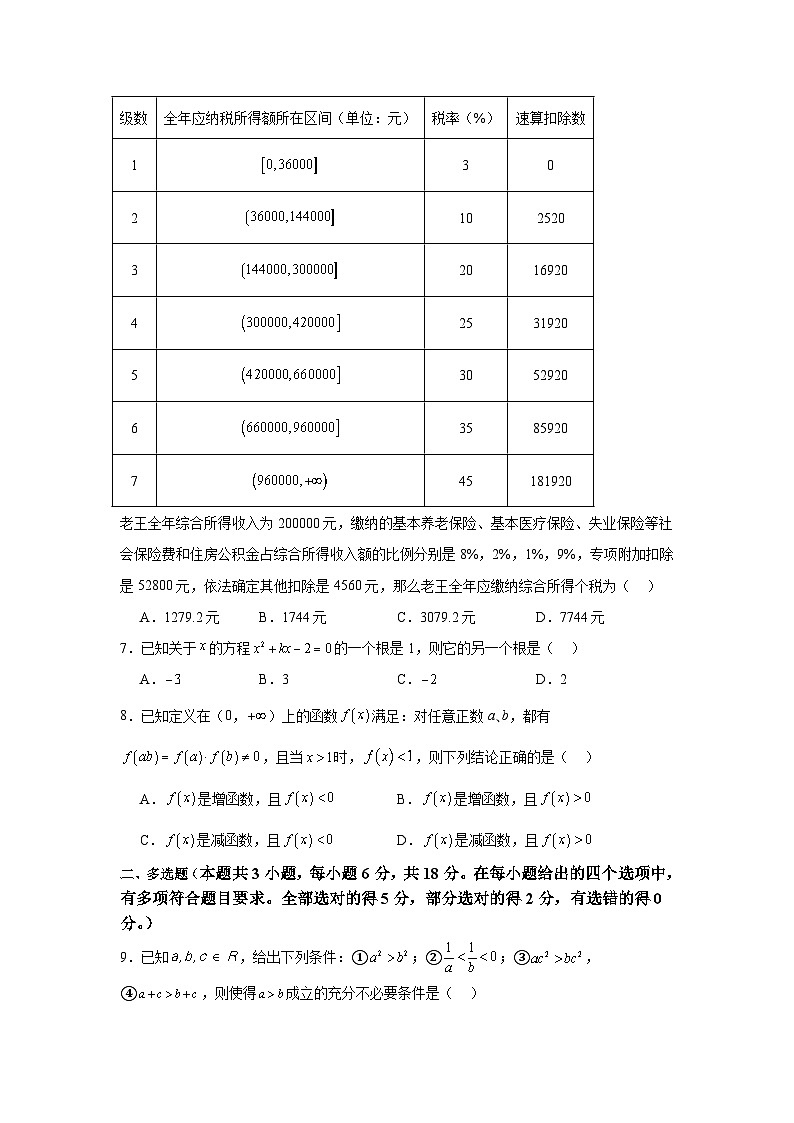 河北省秦皇岛市青龙满族自治县部分学校2024-2025学年高一上学期11月期中考试数学试题第2页