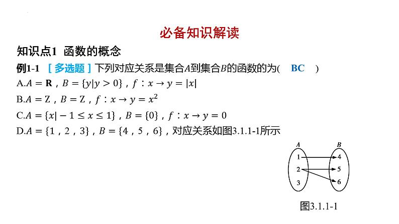 3.1.1  函数的概念 课件-2025届高三数学一轮复习第2页
