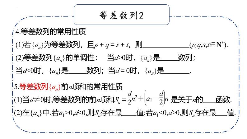 第六章数列基础知识默写课件-2025届高三数学一轮复习第7页