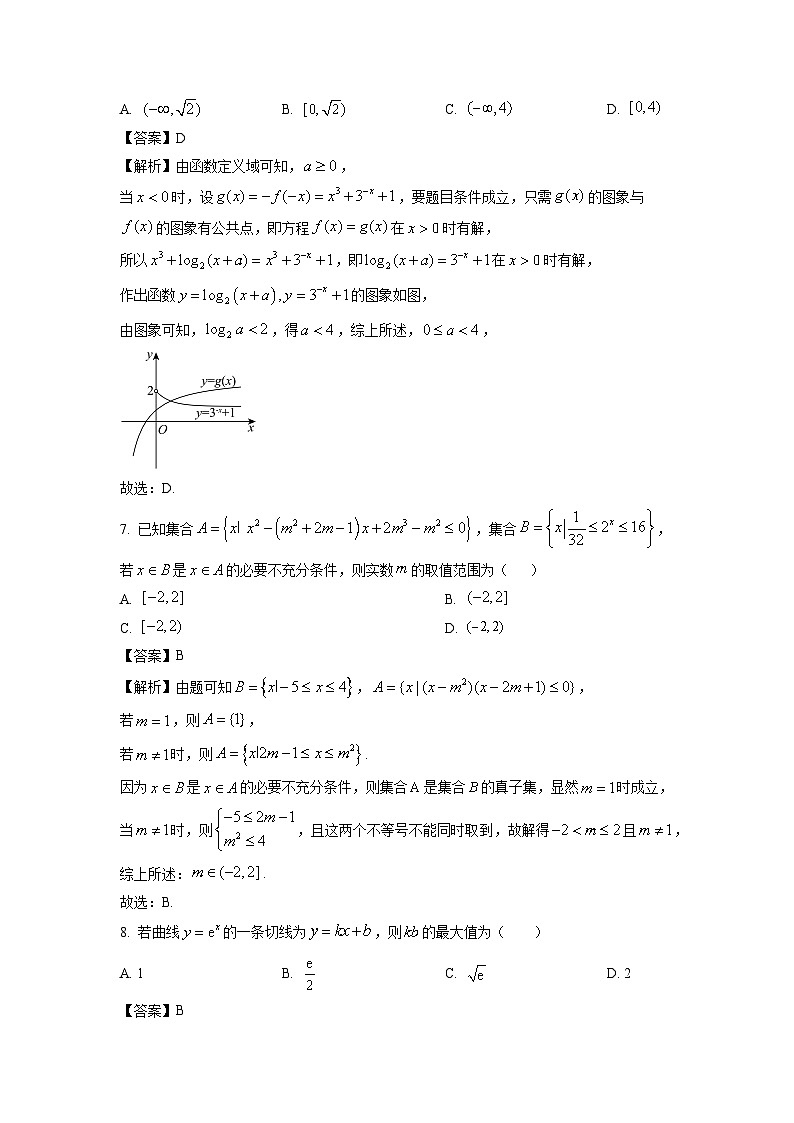 2025届辽宁省三省一区高三(上)第一次质量检测数学试卷(解析版)第3页