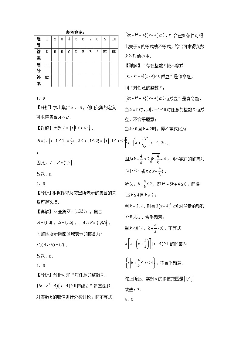 福建省部分优质高中2024-2025学年高一上学期期中联考模拟练习数学试题第3页