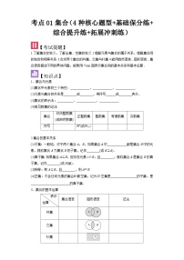 考点01 集合（4种核心题型+基础保分练+综合提升练+拓展冲刺练）-2025高考数学一轮精讲讲练（新高考版）