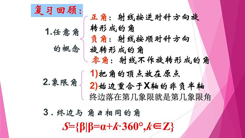 沪教版2020高中数学必修第二册6.1任意角及其度量—角度制与弧度制（第2课时）（课件）02
