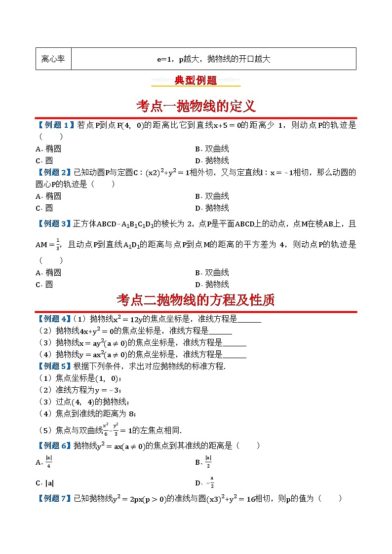专题41抛物线第2页