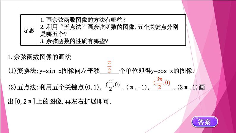 7.2 余弦函数的图像与性质（课件）-高一数学下册同步（沪教版2020必修第二册）第5页