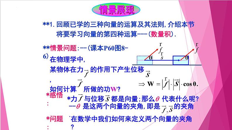 8.2 向量的数量积（课件）-高一数学下册同步（沪教版2020必修第二册）第2页