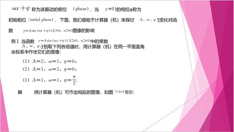 沪教版2020高中数学必修第二册7.3 函数y=Asin(wx+φ ）的图像（课件）第4页