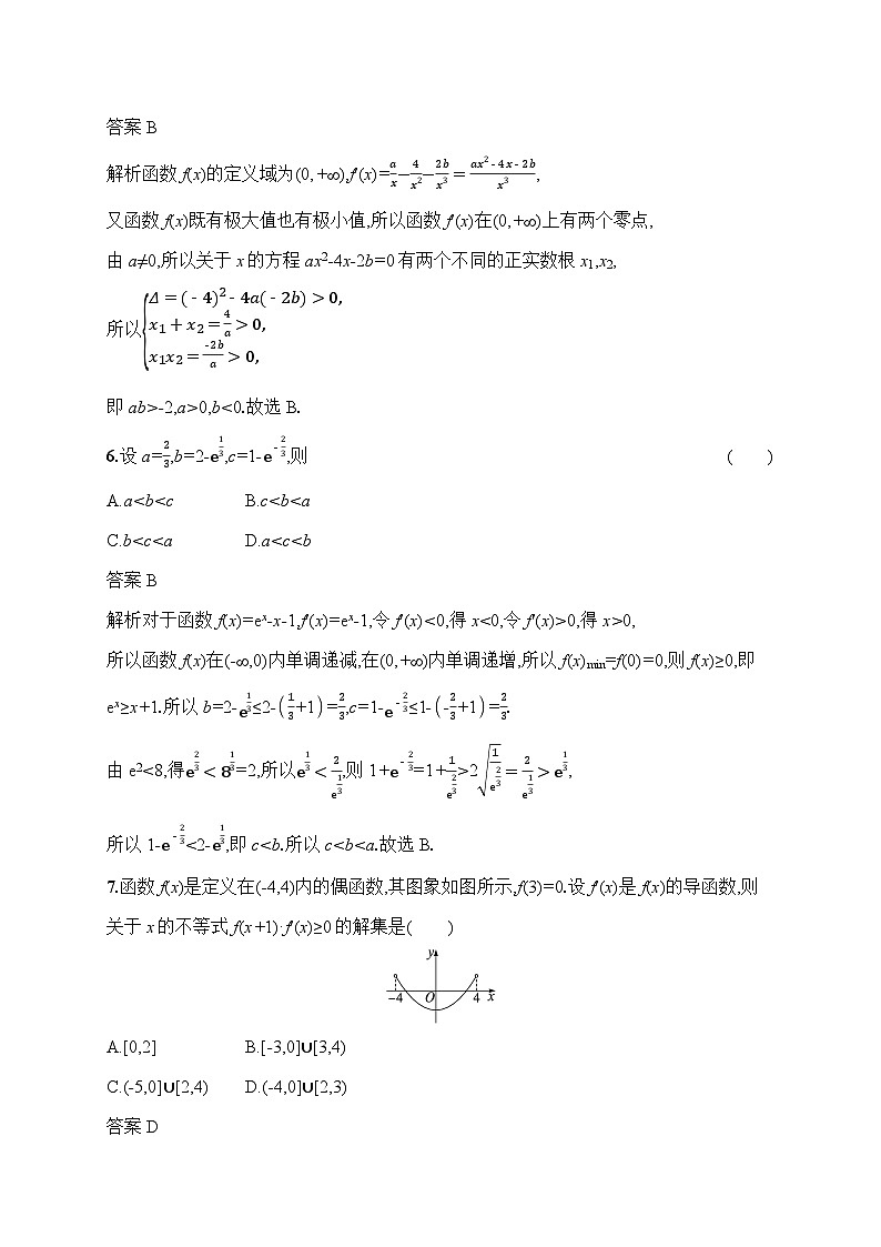 2025高考数学二轮复习  专题检测　函数与导数答案第3页