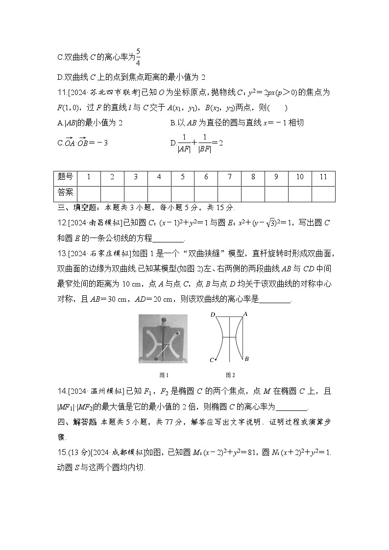 平面解析几何专题训练 -2025届高三数学二轮专题复习第3页
