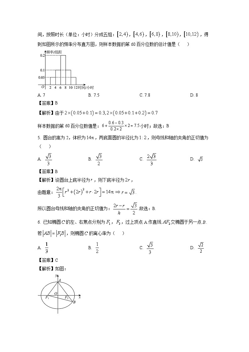 2025届浙江省宁波市高三(上)高考模拟考试数学试卷(解析版)第2页