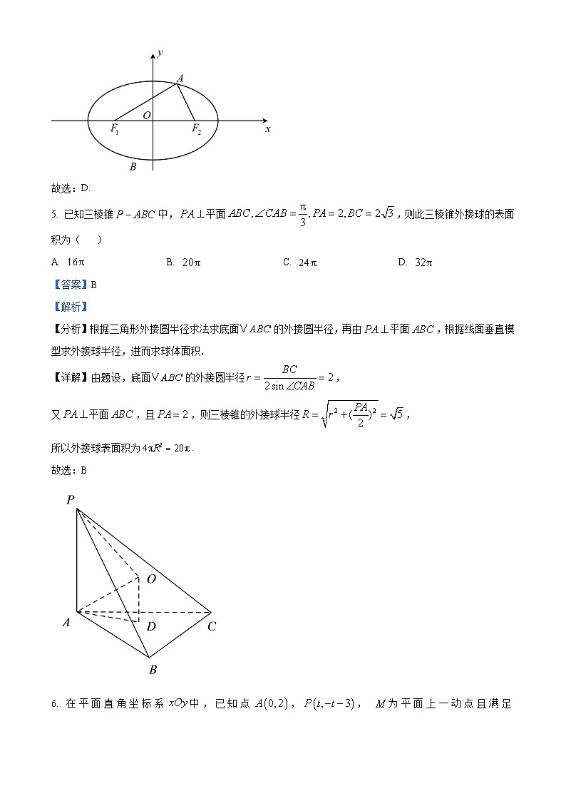 湖北省武汉外国语学校2024-2025学年高二上学期期中考试数学试题 Word版含解析第3页