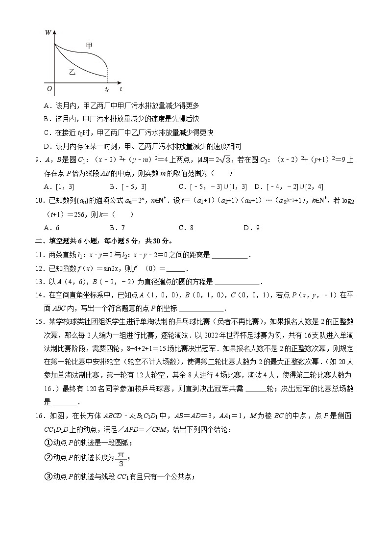 2024北京朝阳高二(上)期末数学试卷(教师版)第2页