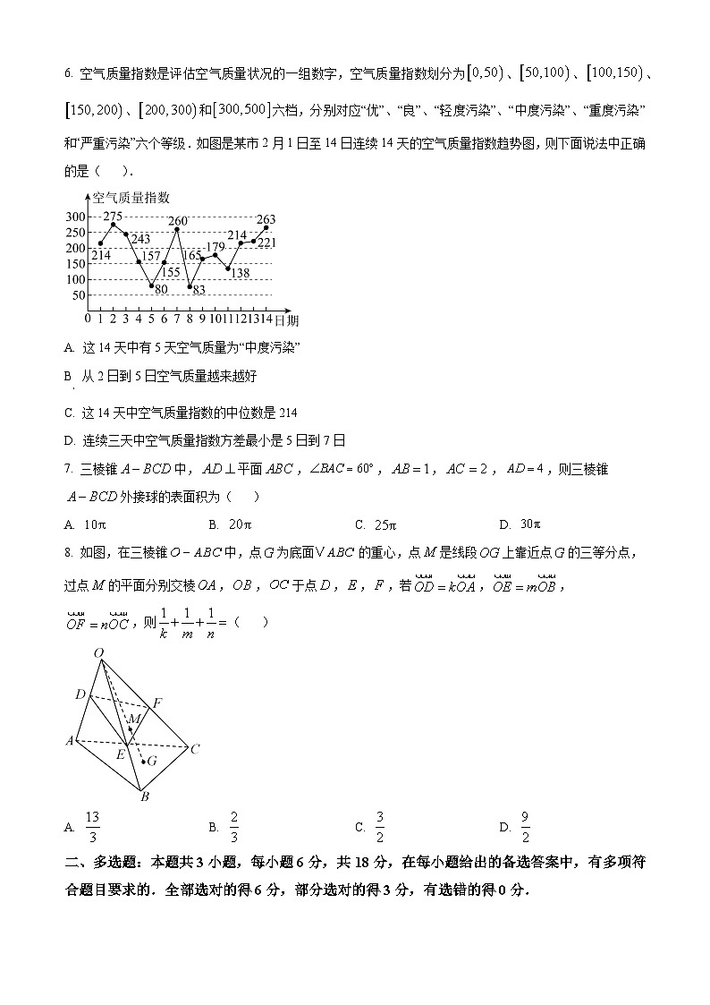 四川省泸县普通高中共同体2024-2025学年高二上学期期中联合考试数学试题  Word版无答案第2页