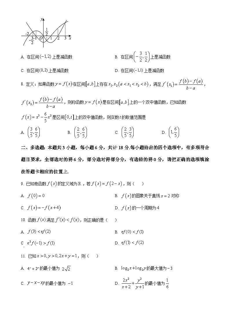 安徽省合肥市普通高中六校联盟2024-2025学年高三上学期期中考试数学试卷  Word版无答案第2页
