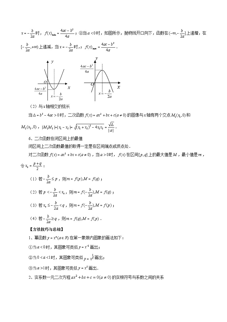 专题08 幂函数与二次函数 （原卷版）第2页