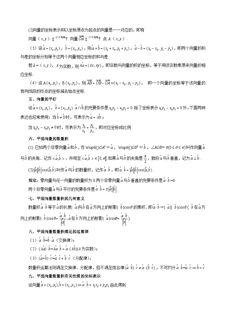 专题22 平面向量 （原卷版）第3页