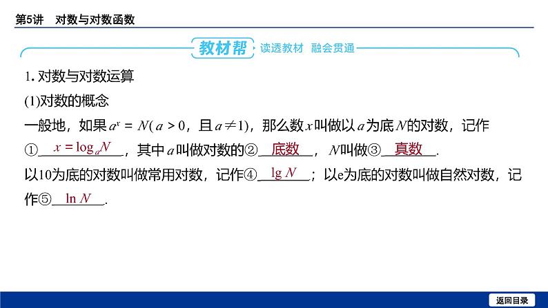备战2025年高考数学精品课件第二章 第5讲 对数与对数函数第5页